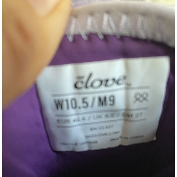 Clove Classic Core Collection Lavender Comfy Slip Resistant Shoes W10.5/M 9 - Picture 7 of 10